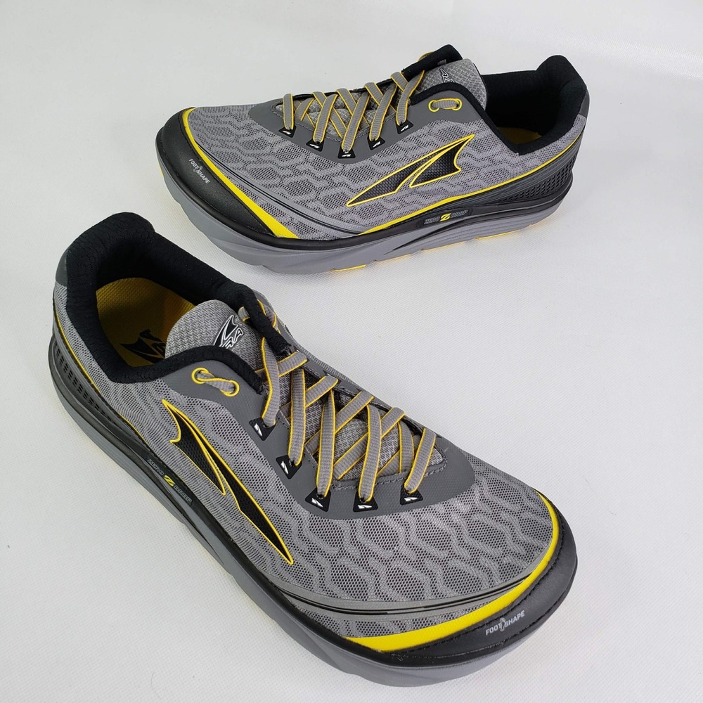 Altra Torin Running Shoes Mens 11 Grey Yellow Smart Zero Drop Sneakers